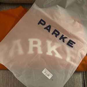 Parke Varsity Mockneck Texas Orange Sweatshirt